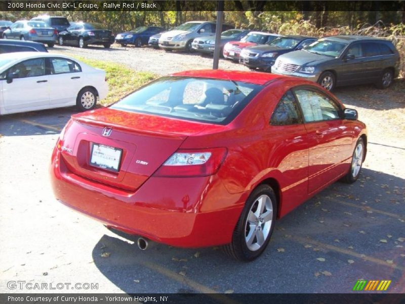 Rallye Red / Black 2008 Honda Civic EX-L Coupe