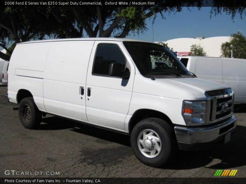 Oxford White / Medium Flint 2008 Ford E Series Van E350 Super Duty Commericial