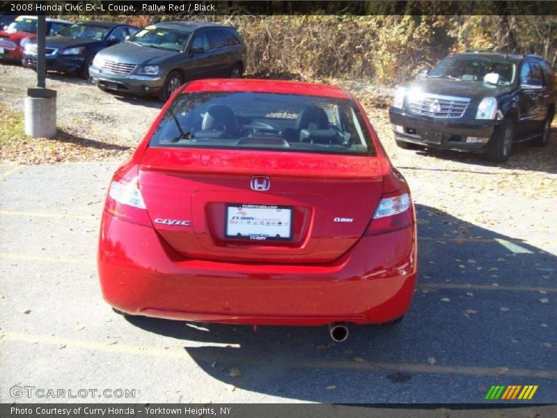 Rallye Red / Black 2008 Honda Civic EX-L Coupe