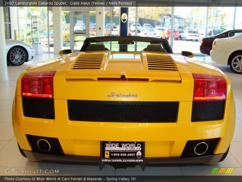 Giallo Halys (Yellow) / Nero Perseus 2007 Lamborghini Gallardo Spyder