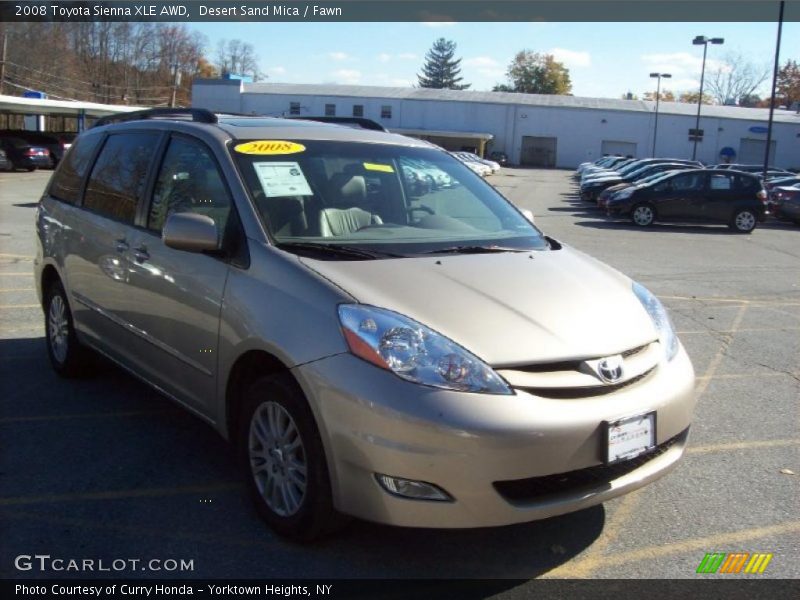 Desert Sand Mica / Fawn 2008 Toyota Sienna XLE AWD