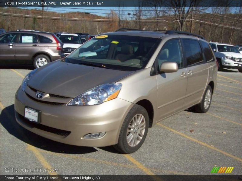 Desert Sand Mica / Fawn 2008 Toyota Sienna XLE AWD