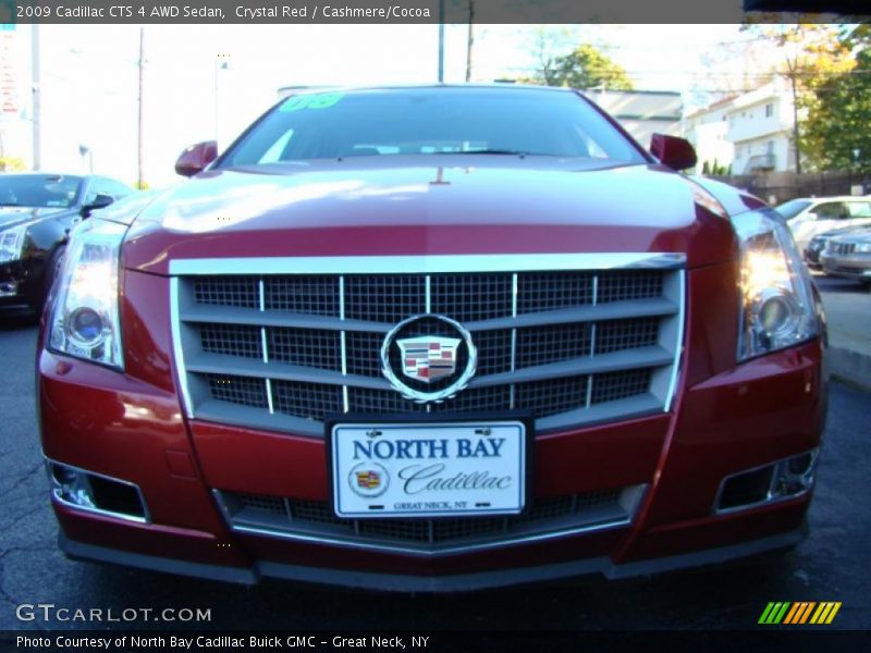 Crystal Red / Cashmere/Cocoa 2009 Cadillac CTS 4 AWD Sedan