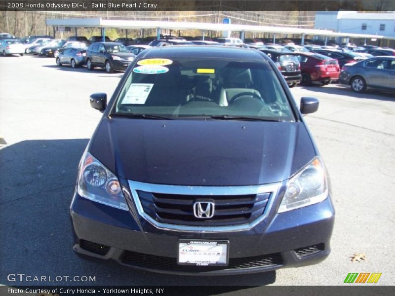 Baltic Blue Pearl / Gray 2008 Honda Odyssey EX-L