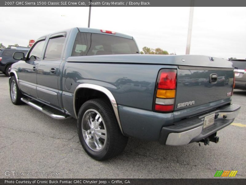 Stealth Gray Metallic / Ebony Black 2007 GMC Sierra 1500 Classic SLE Crew Cab