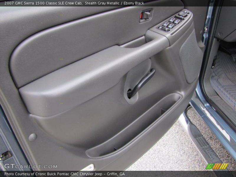Stealth Gray Metallic / Ebony Black 2007 GMC Sierra 1500 Classic SLE Crew Cab