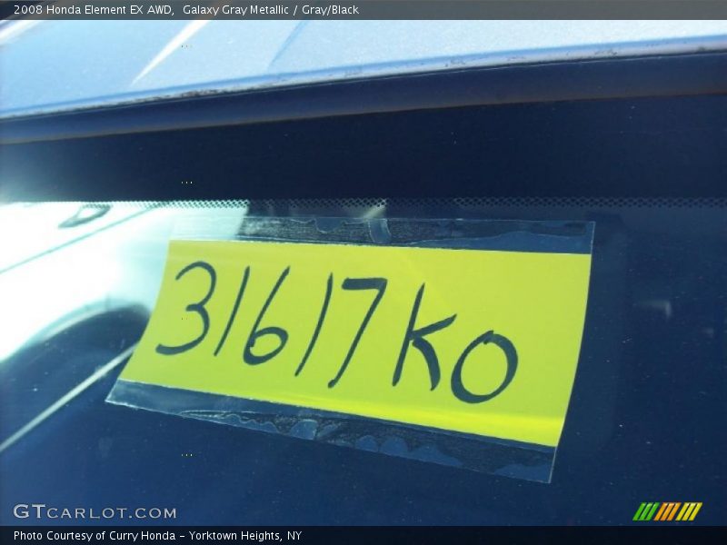 Galaxy Gray Metallic / Gray/Black 2008 Honda Element EX AWD