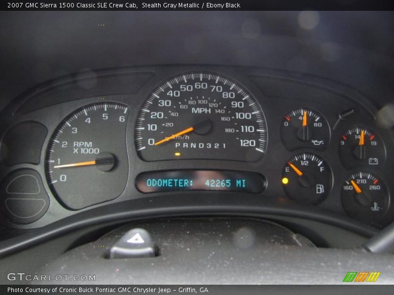 Stealth Gray Metallic / Ebony Black 2007 GMC Sierra 1500 Classic SLE Crew Cab