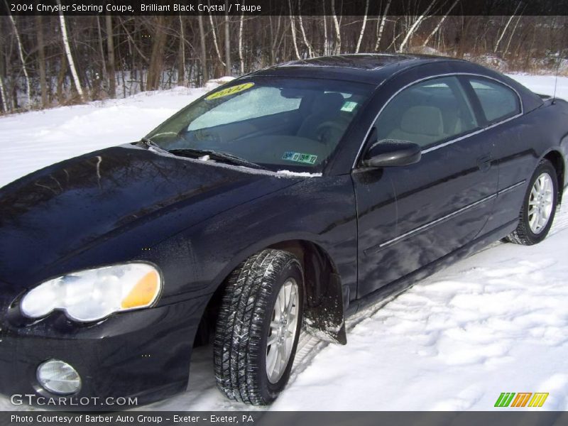Brilliant Black Crystal / Taupe 2004 Chrysler Sebring Coupe