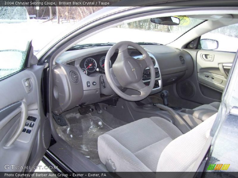 Brilliant Black Crystal / Taupe 2004 Chrysler Sebring Coupe