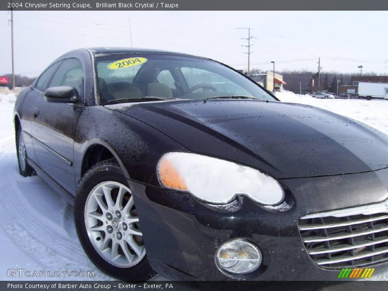 Brilliant Black Crystal / Taupe 2004 Chrysler Sebring Coupe