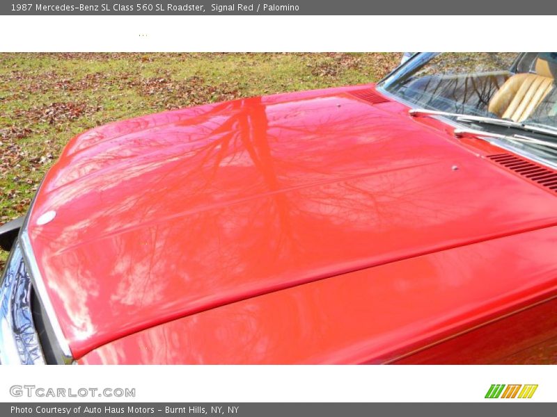 Signal Red / Palomino 1987 Mercedes-Benz SL Class 560 SL Roadster