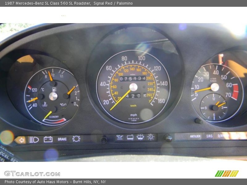  1987 SL Class 560 SL Roadster 560 SL Roadster Gauges