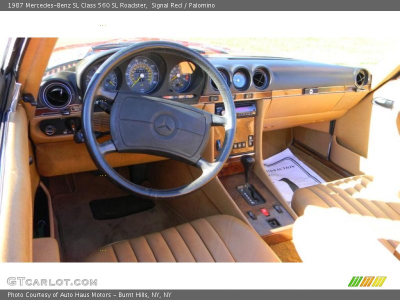 Palomino Interior - 1987 SL Class 560 SL Roadster 