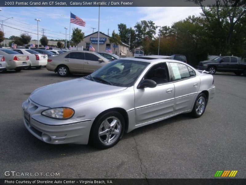 Galaxy Silver Metallic / Dark Pewter 2003 Pontiac Grand Am GT Sedan