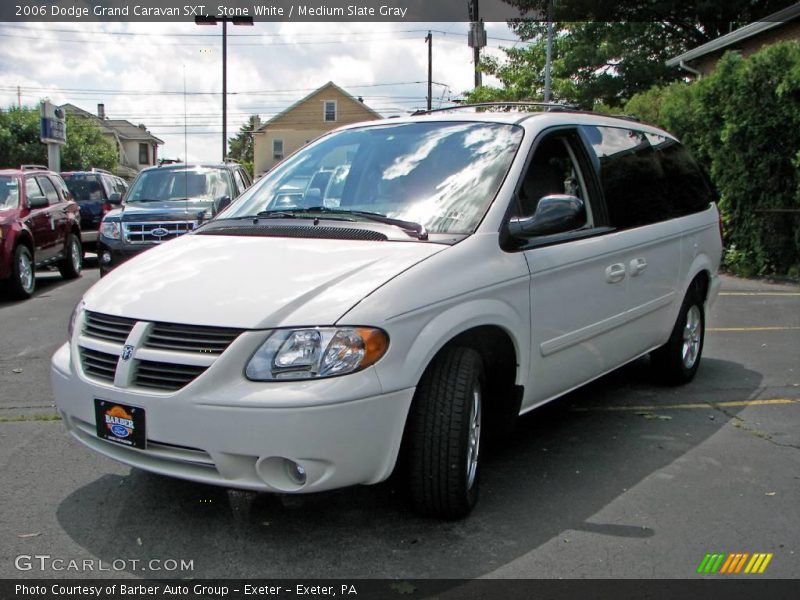 Stone White / Medium Slate Gray 2006 Dodge Grand Caravan SXT