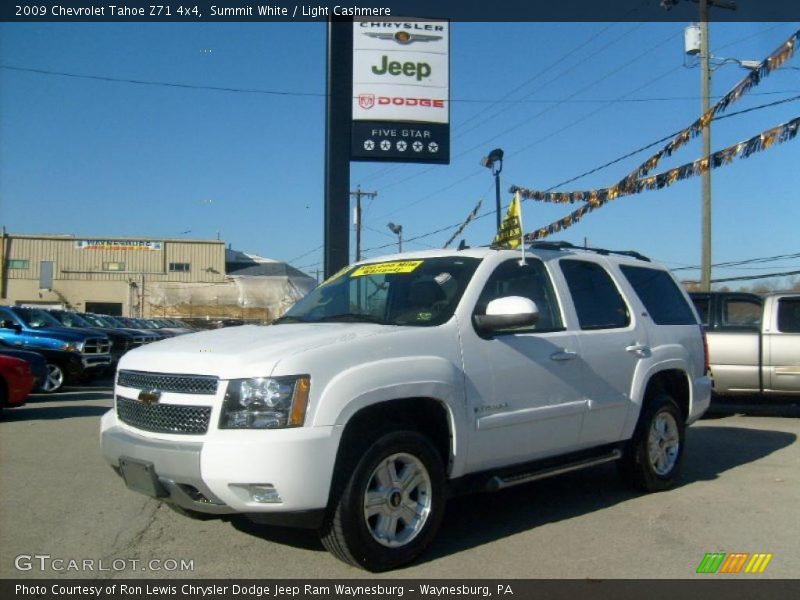 Summit White / Light Cashmere 2009 Chevrolet Tahoe Z71 4x4