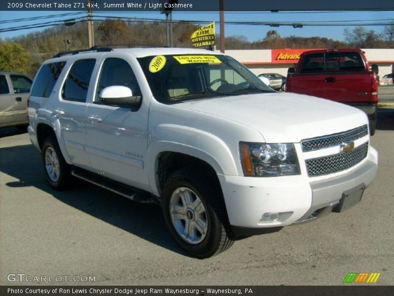 Summit White / Light Cashmere 2009 Chevrolet Tahoe Z71 4x4