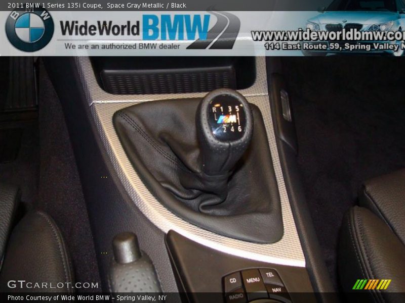 Space Gray Metallic / Black 2011 BMW 1 Series 135i Coupe