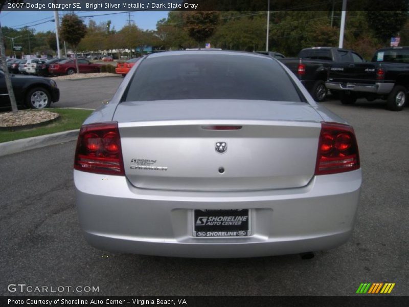 Bright Silver Metallic / Dark Slate Gray 2007 Dodge Charger SE
