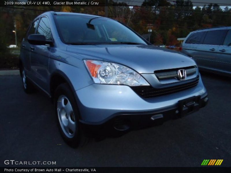 Glacier Blue Metallic / Gray 2009 Honda CR-V LX 4WD