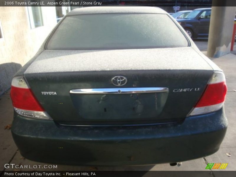 Aspen Green Pearl / Stone Gray 2006 Toyota Camry LE