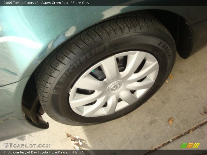 Aspen Green Pearl / Stone Gray 2006 Toyota Camry LE