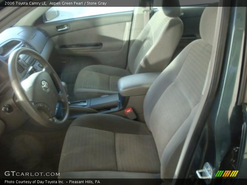 Aspen Green Pearl / Stone Gray 2006 Toyota Camry LE