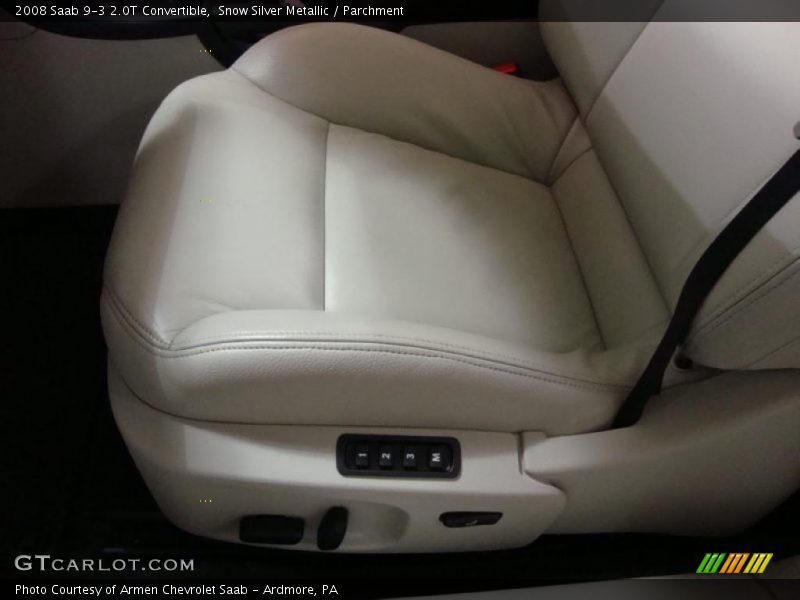 Snow Silver Metallic / Parchment 2008 Saab 9-3 2.0T Convertible