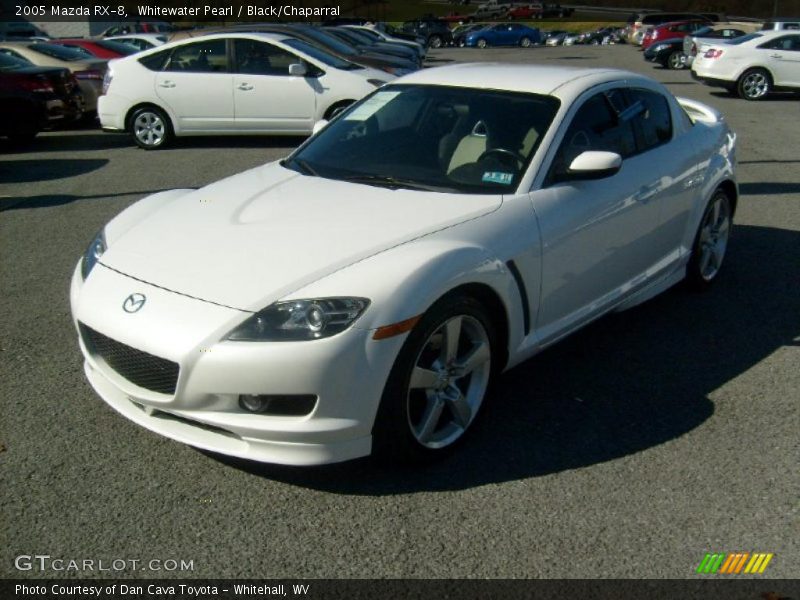 Whitewater Pearl / Black/Chaparral 2005 Mazda RX-8