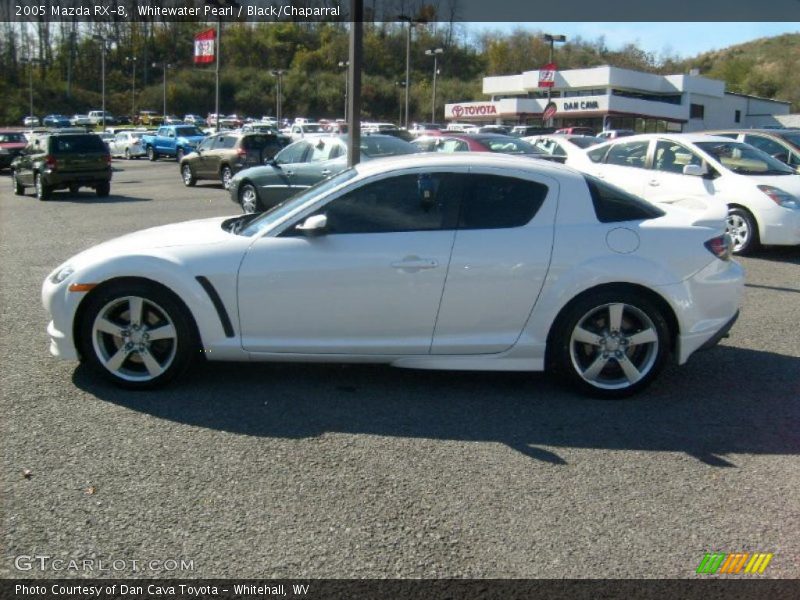 Whitewater Pearl / Black/Chaparral 2005 Mazda RX-8