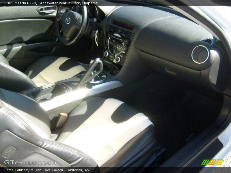 Whitewater Pearl / Black/Chaparral 2005 Mazda RX-8