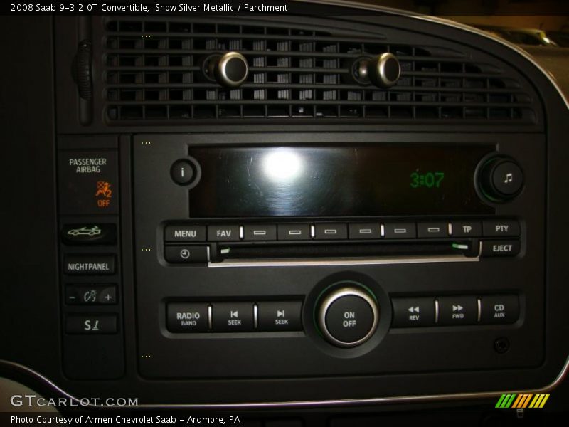 Controls of 2008 9-3 2.0T Convertible