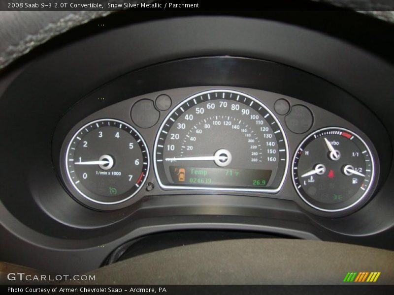  2008 9-3 2.0T Convertible 2.0T Convertible Gauges
