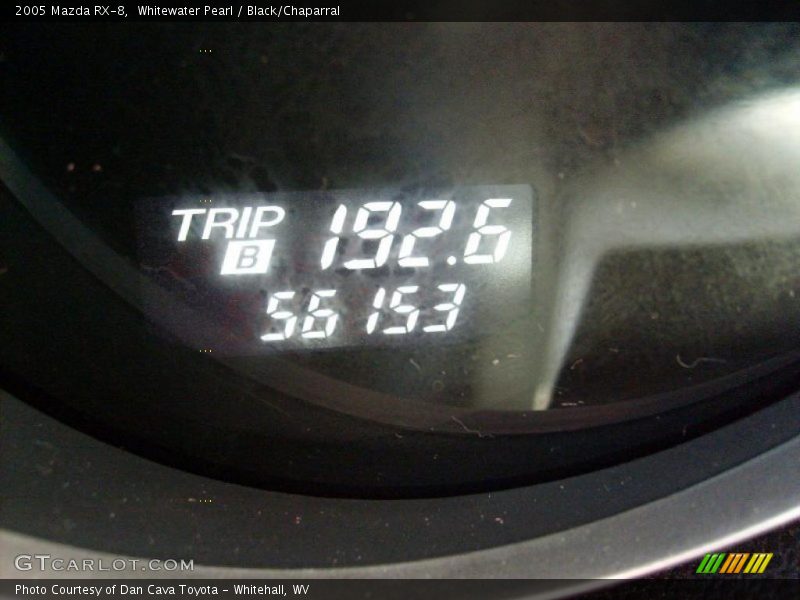 Whitewater Pearl / Black/Chaparral 2005 Mazda RX-8