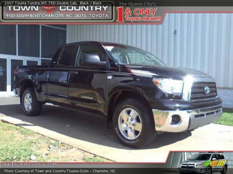 Black / Black 2007 Toyota Tundra SR5 TRD Double Cab