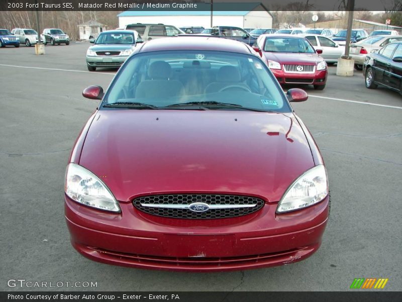 Matador Red Metallic / Medium Graphite 2003 Ford Taurus SES