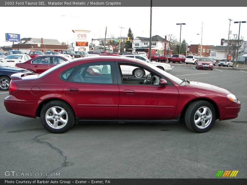 Matador Red Metallic / Medium Graphite 2003 Ford Taurus SES