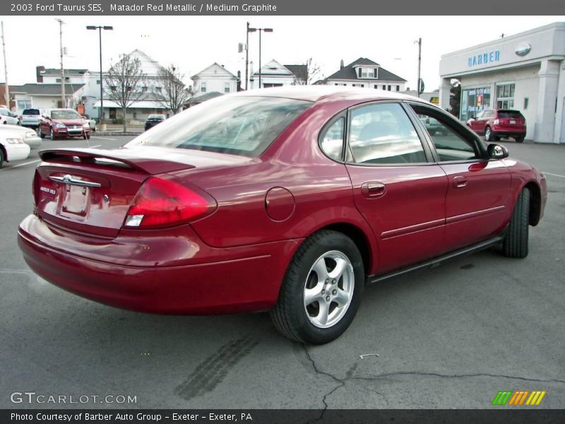 Matador Red Metallic / Medium Graphite 2003 Ford Taurus SES