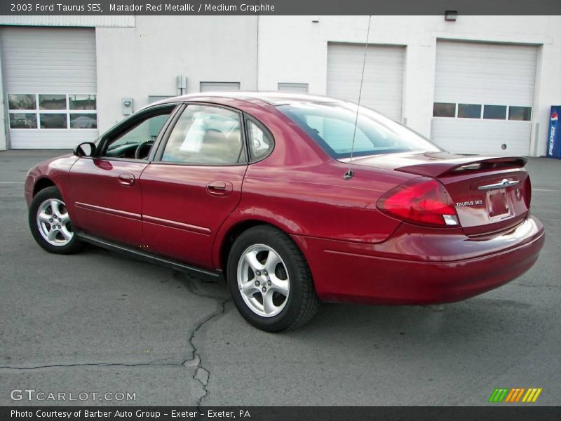 Matador Red Metallic / Medium Graphite 2003 Ford Taurus SES
