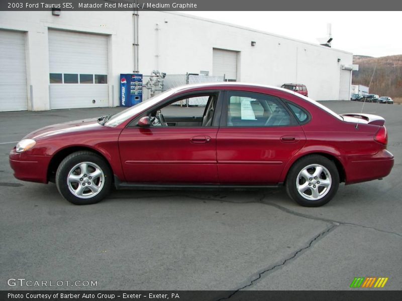 Matador Red Metallic / Medium Graphite 2003 Ford Taurus SES