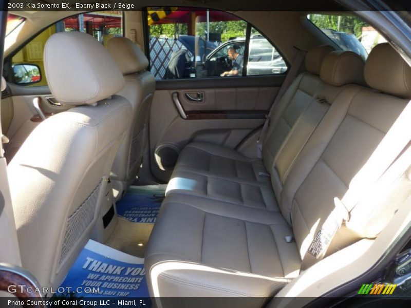  2003 Sorento EX Beige Interior