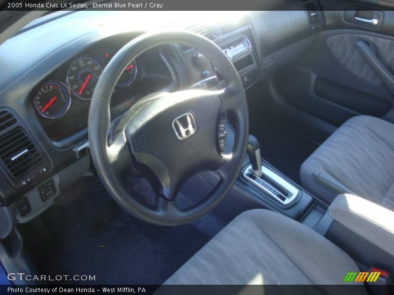 Gray Interior - 2005 Civic LX Sedan 