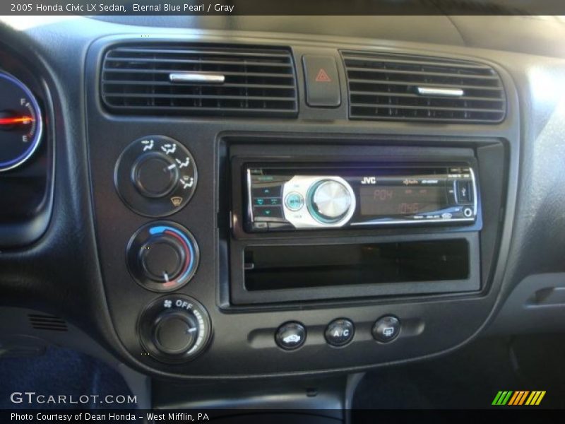 Eternal Blue Pearl / Gray 2005 Honda Civic LX Sedan