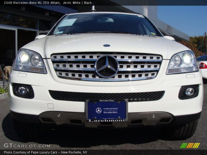 Arctic White / Black 2008 Mercedes-Benz ML 350 4Matic
