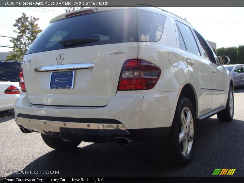Arctic White / Black 2008 Mercedes-Benz ML 350 4Matic