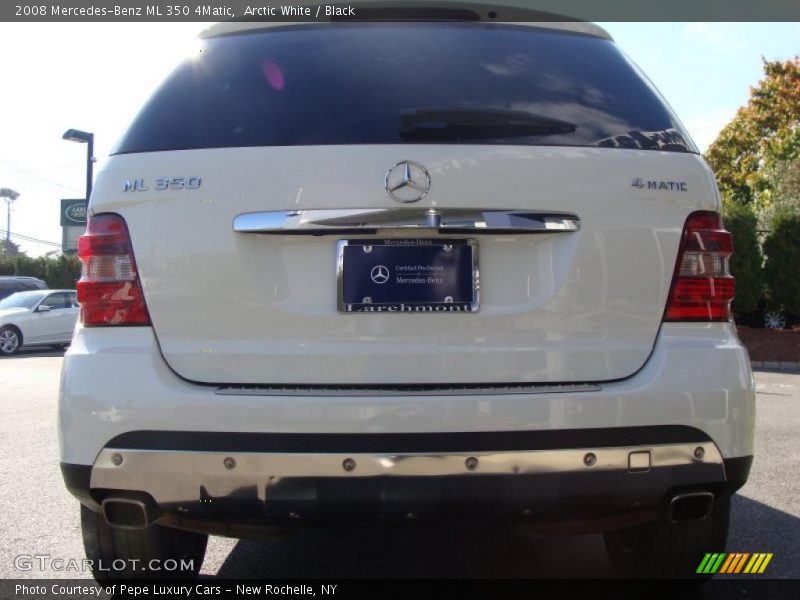 Arctic White / Black 2008 Mercedes-Benz ML 350 4Matic