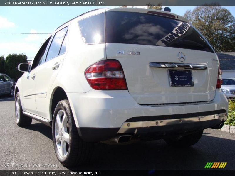 Arctic White / Black 2008 Mercedes-Benz ML 350 4Matic