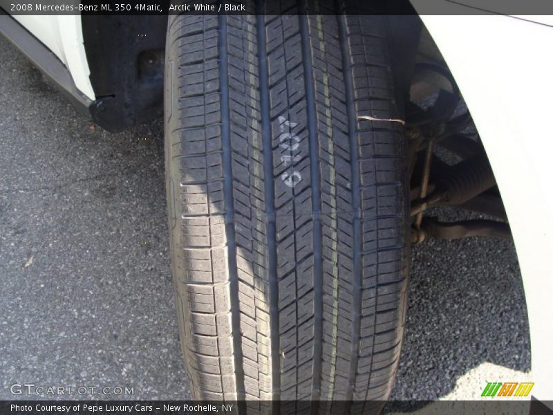 Arctic White / Black 2008 Mercedes-Benz ML 350 4Matic