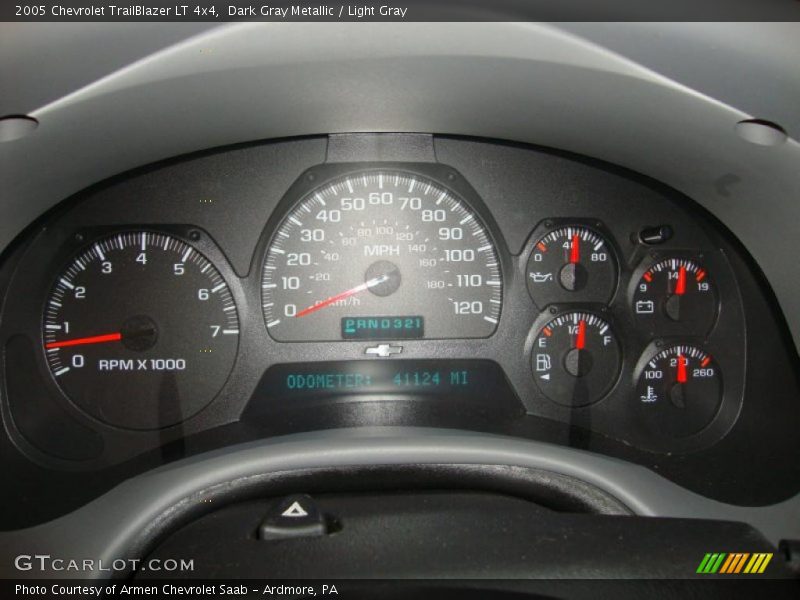 Dark Gray Metallic / Light Gray 2005 Chevrolet TrailBlazer LT 4x4